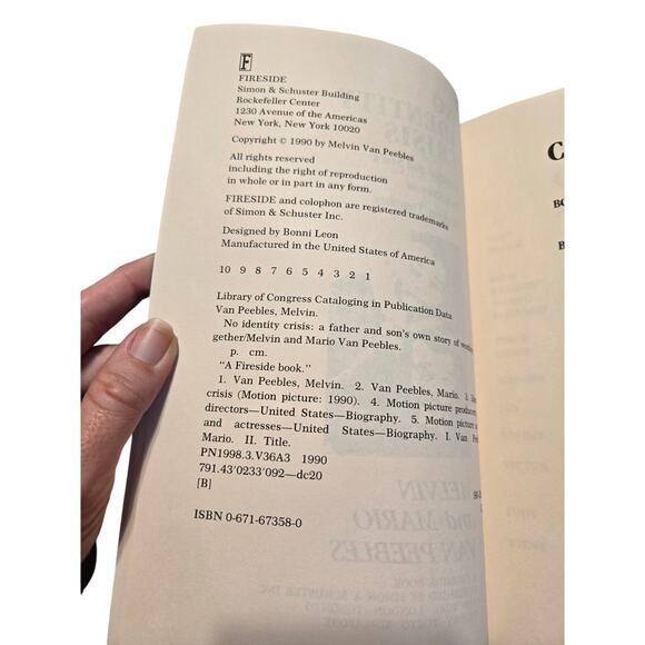 No identity crisis by Melvin and Mario Van Peebles 0671673580 fireside book - Picture 7 of 8